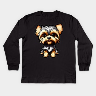 Yorkie Kids Long Sleeve T-Shirt